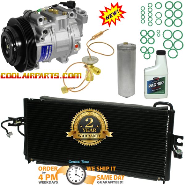 New 10343 ( 926009B460 ) 95-97 200SX / Sentra 1.6L 2.0L  A/C Compressor FULL AC KIT w/condenser